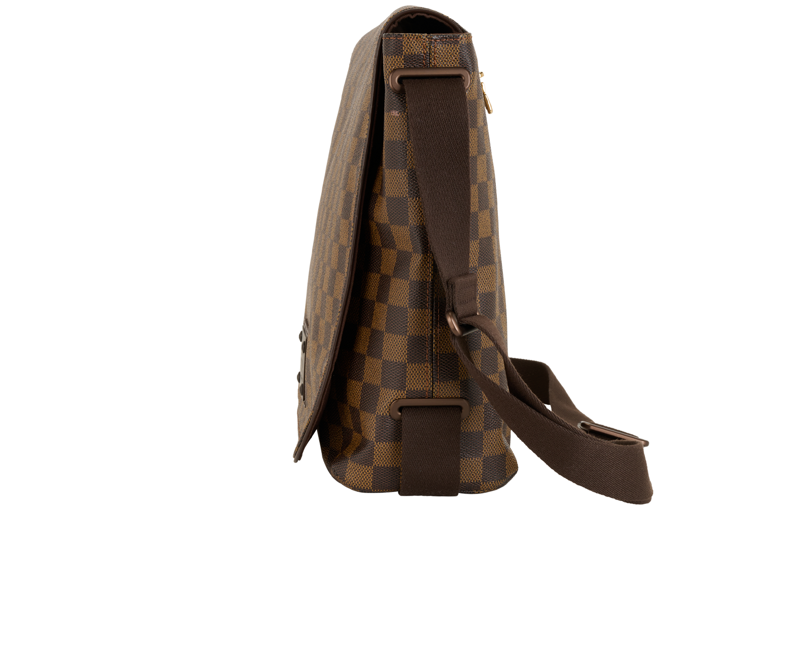 Brooklyn Messenger Bag, &pound;565, Handbags, Brown, Canvas, Bottom view